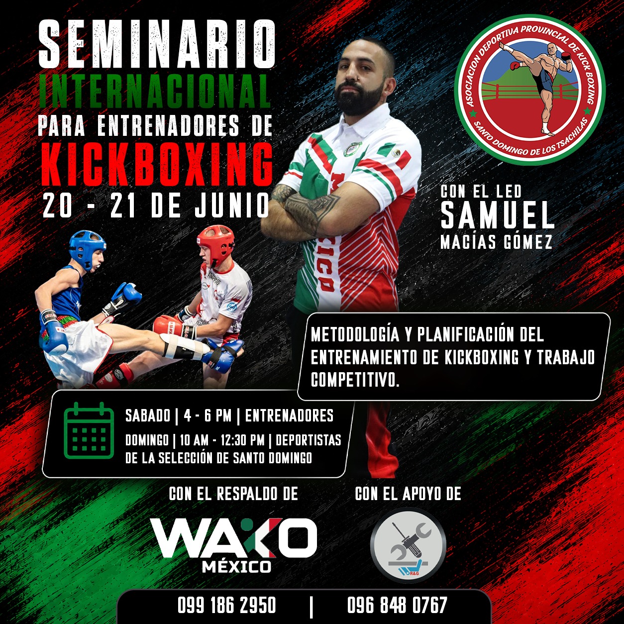 SEMINARIO INTERNACIONAL PARA ENTRENADORES DE KICKBOXING - flyer